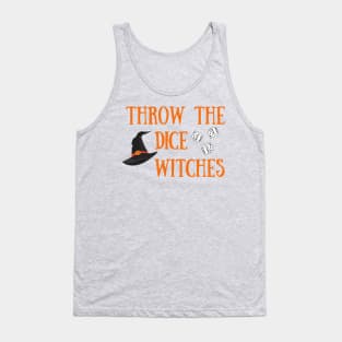 Throw the Dice Witches It's Buncoween Bunco Night Dice Game Tank Top